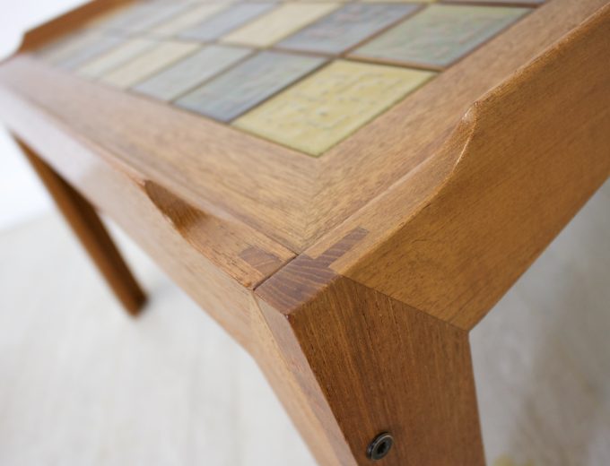 Mid Century Retro Teak Tiled Trioh Danish Coffee Table REF#0043 3