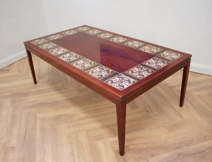 Mid Century Retro Danish Rosewood Large Oversize Coffee Table #0397 2
