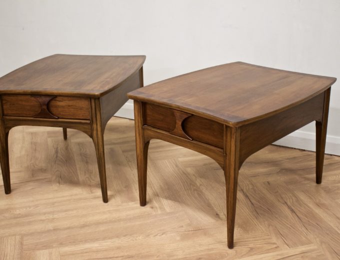Mid Century Walnut Coffee / Side Table from J B Van Sciver Co (2 Available) #0579 #0580 2