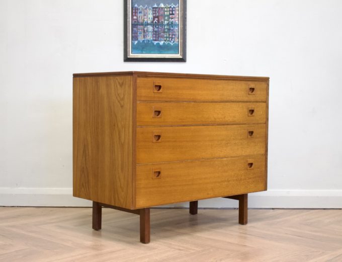 Mid Century Retro Teak Chest of Drawers from Alfred Cox #0611 5