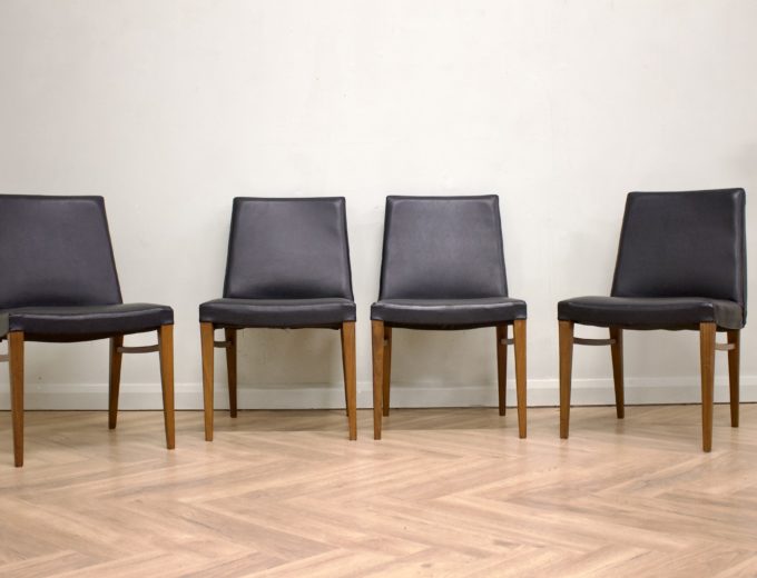 Mid Century Retro Set of 4 Teak Dining Chairs by Kofod Larsen for G Plan #0610 0