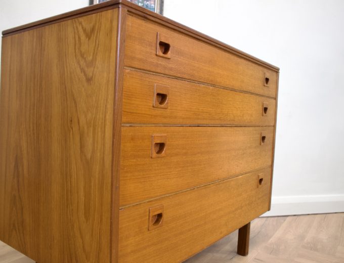 Mid Century Retro Teak Chest of Drawers from Alfred Cox #0611 6