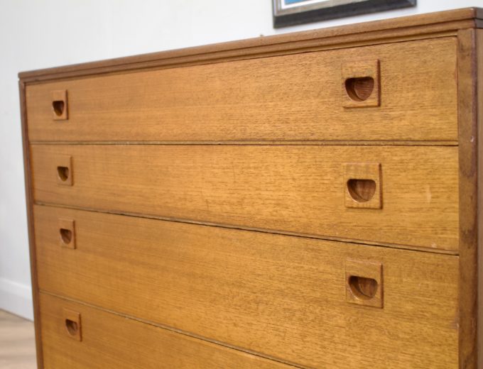 Mid Century Retro Teak Chest of Drawers from Alfred Cox #0611 3