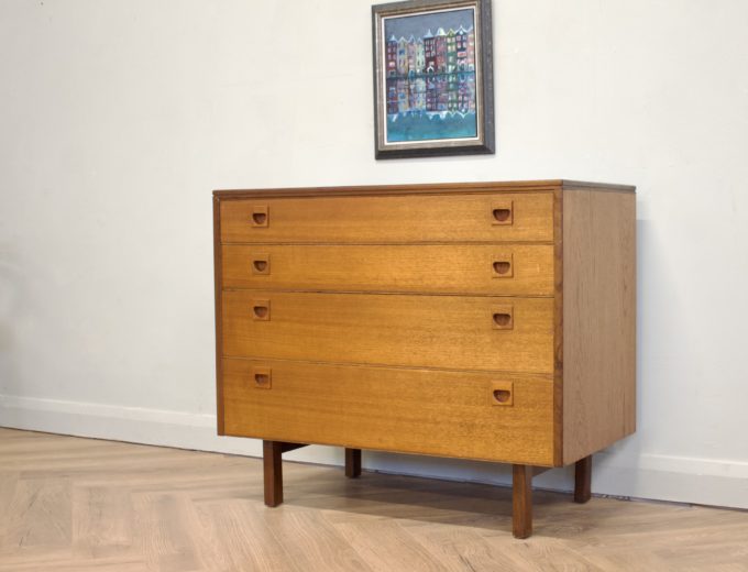 Mid Century Retro Teak Chest of Drawers from Alfred Cox #0611 2