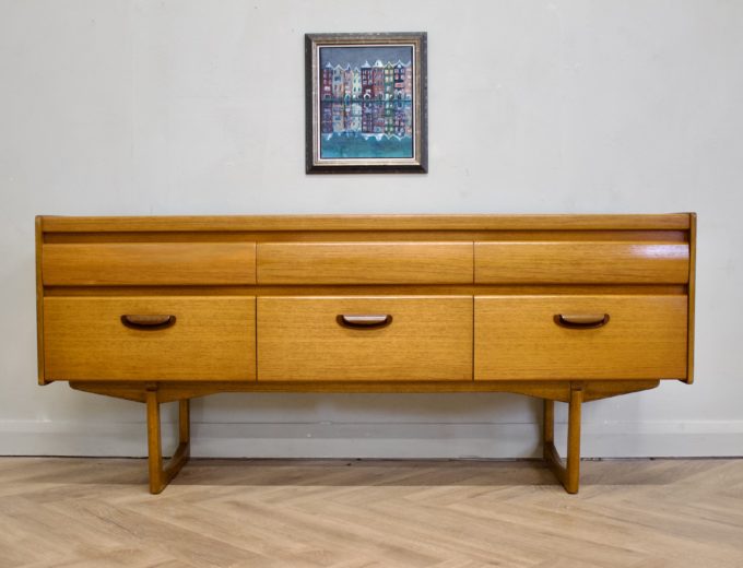 Mid Century Teak Compact Sideboard or Dresser William Lawrence #0627 1