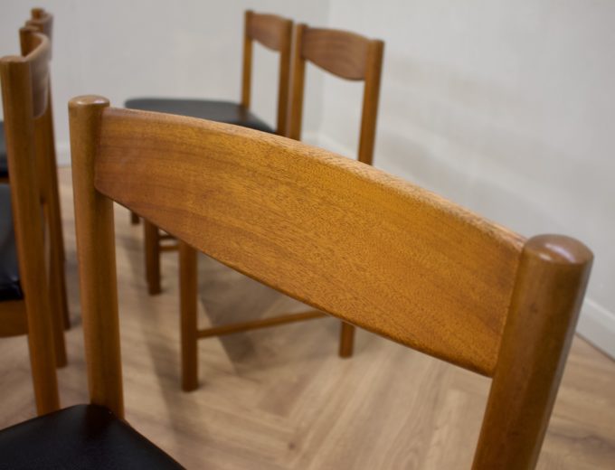 Mid Century Set of 5 Teak Dining Chairs from McIntosh #0666 5