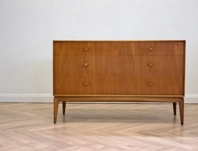 Mid Century Retro Teak Chest of Drawers / Compact Sideboard from McIntosh #0682 0
