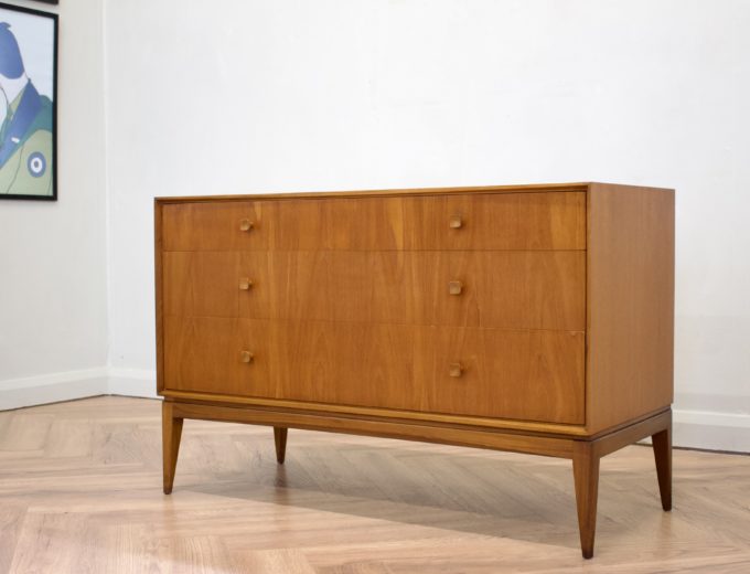 Mid Century Retro Teak Chest of Drawers / Compact Sideboard from McIntosh #0682 1