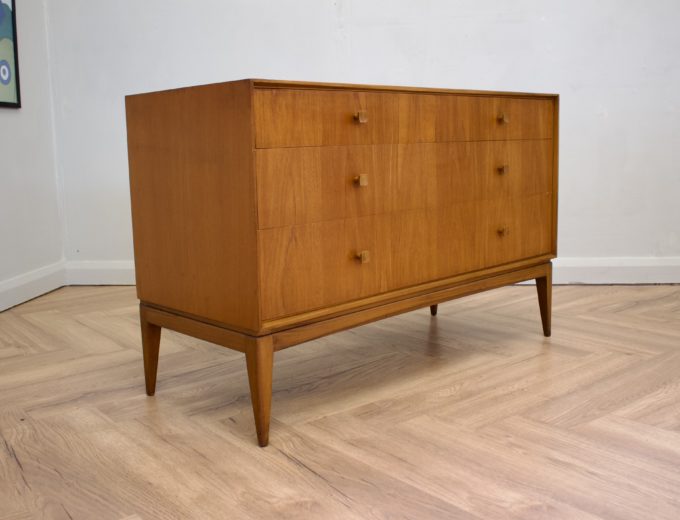 Mid Century Retro Teak Chest of Drawers / Compact Sideboard from McIntosh #0682 4