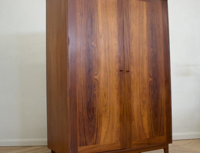 Mid Century Teak & Rosewood Wardrobe From Younger #0699 5