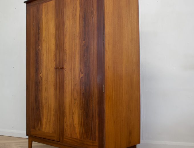 Mid Century Teak & Rosewood Wardrobe From Younger #0699 1