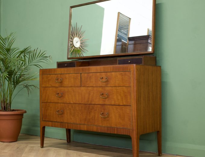 Mid Century Mahogany Dressing Table Chest From Greaves and Thomas #0817 1