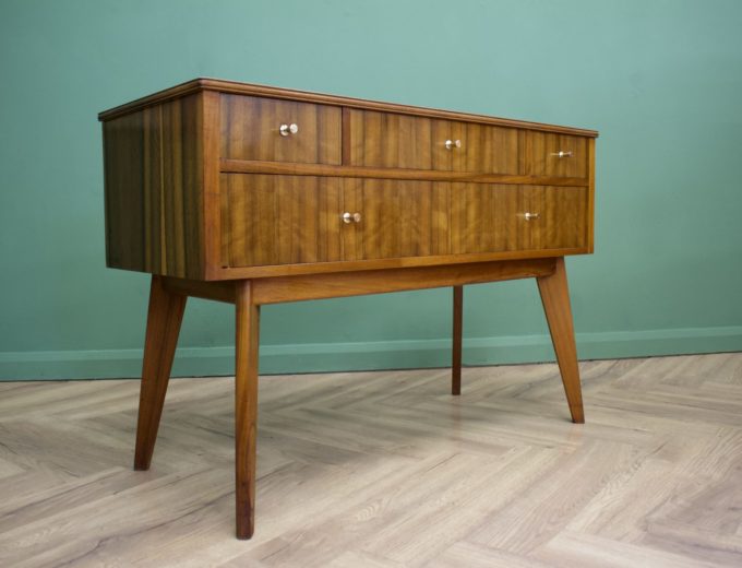 Mid Century Retro Walnut Compact Sideboard from Morris of Glasgow #0834 0