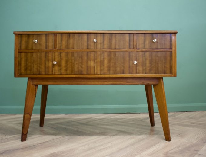 Mid Century Retro Walnut Compact Sideboard from Morris of Glasgow #0834 6
