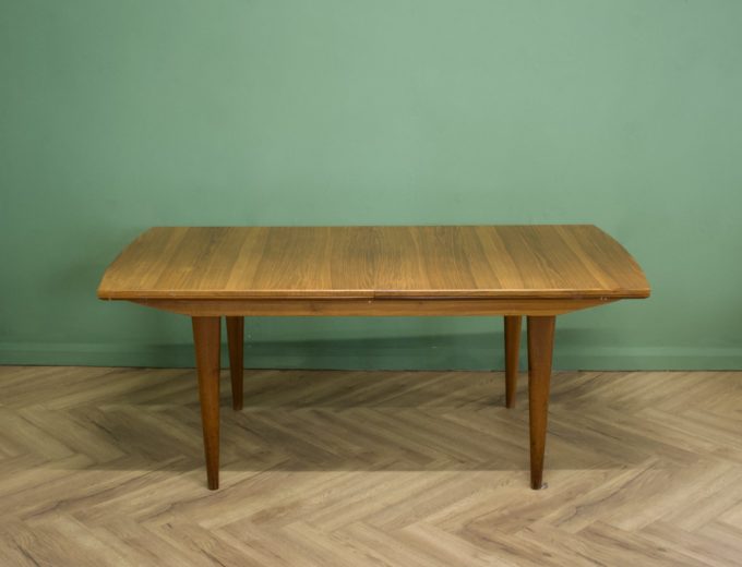******SOLD*****Mid Century Large Walnut Extending Dining Table from Alfred Cox Heals #0978 0