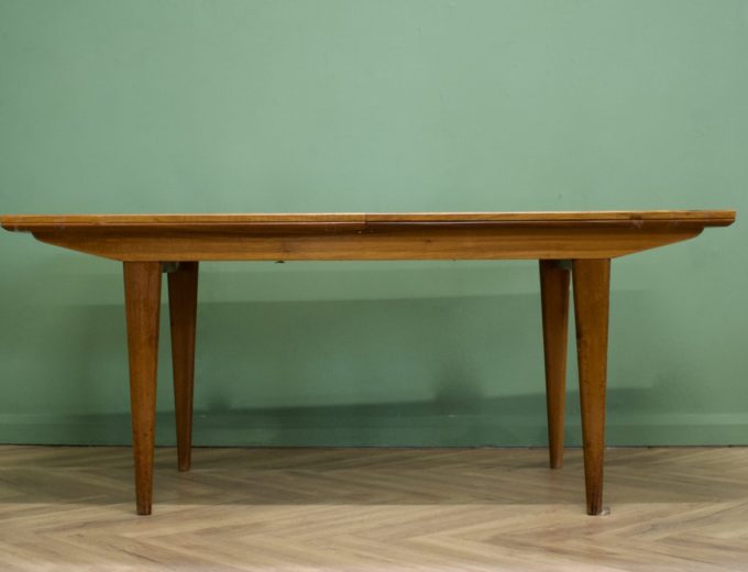 ******SOLD*****Mid Century Large Walnut Extending Dining Table from Alfred Cox Heals #0978 1