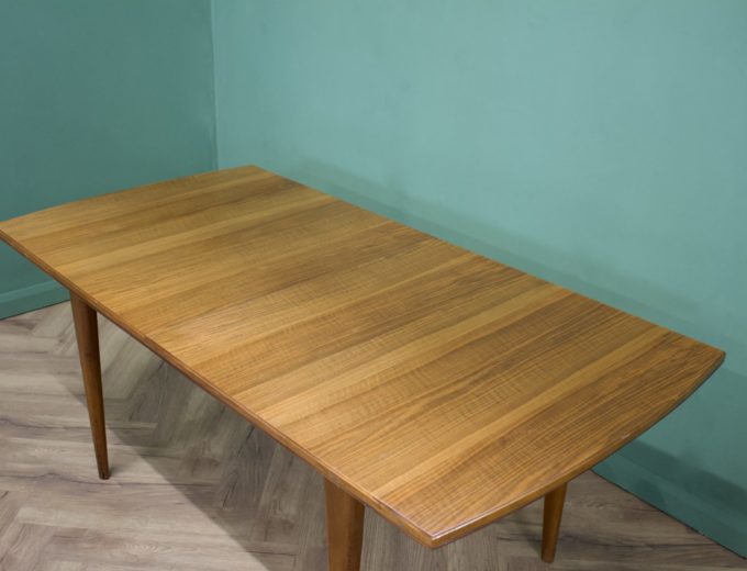 ******SOLD*****Mid Century Large Walnut Extending Dining Table from Alfred Cox Heals #0978 2