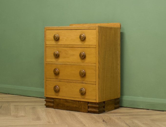 ****SOLD**** Oak Art Deco Chest of Drawers #1024 1