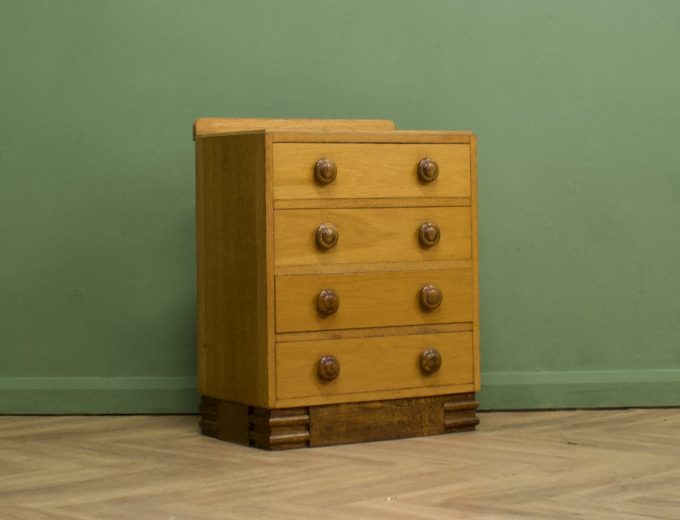 ****SOLD**** Oak Art Deco Chest of Drawers #1024 7