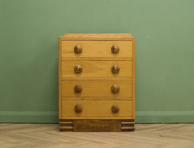 ****SOLD**** Oak Art Deco Chest of Drawers #1024 0