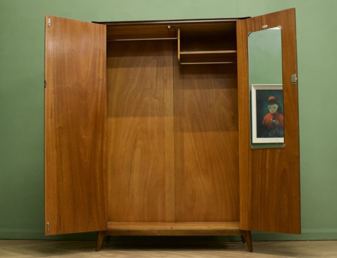 Mid Century Walnut Wardrobe FromWaring and Gillow #1039 5