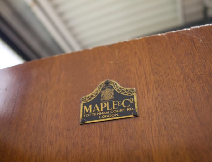 Vintage Art Deco Burr Walnut Triple Door Wardrobe from Maple and Co, 1930s #1061 4