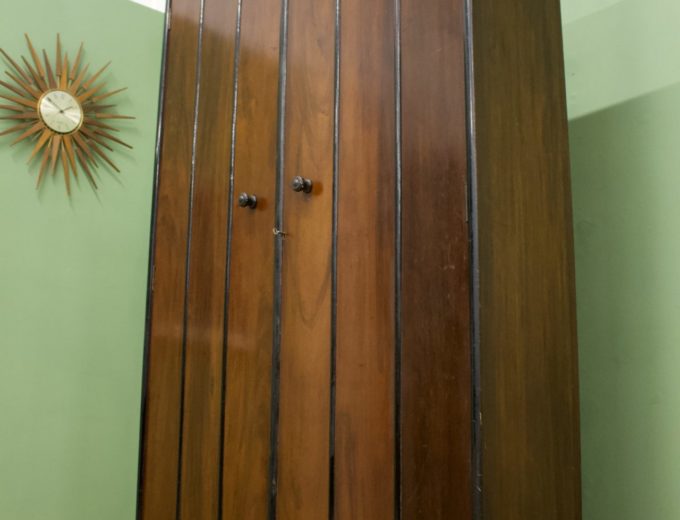 Vintage Art Deco Mahogany Heals Hall Cupboard Hanging Wardrobe, 1930s #1060 2