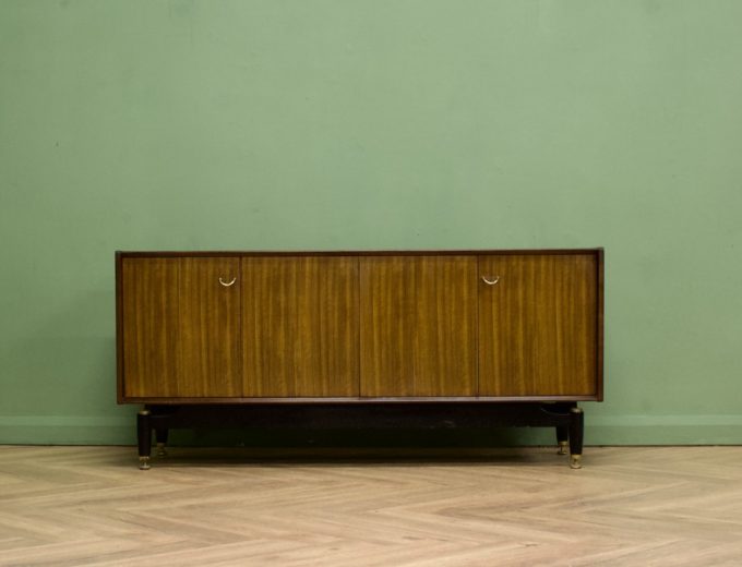 Mid Century Tola and Black Sideboard from G Plan #1082 0