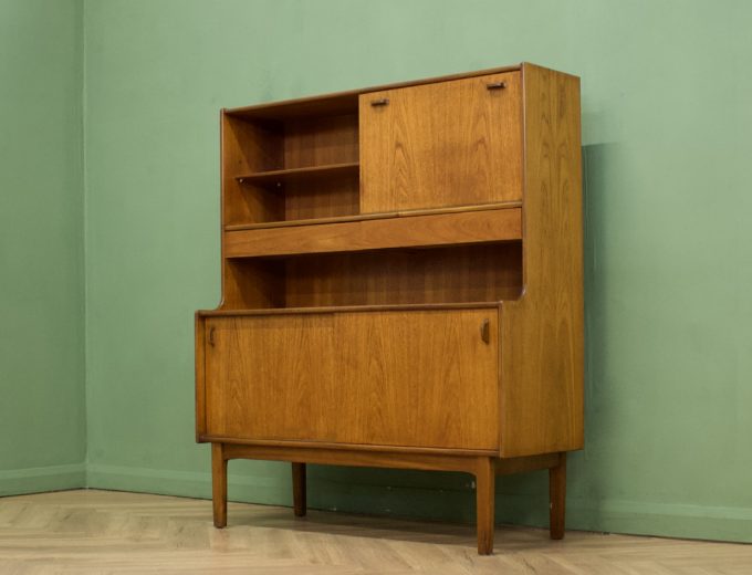 Mid Century Teak Drinks Cabinet High Sideboard From Nathan #1084 1