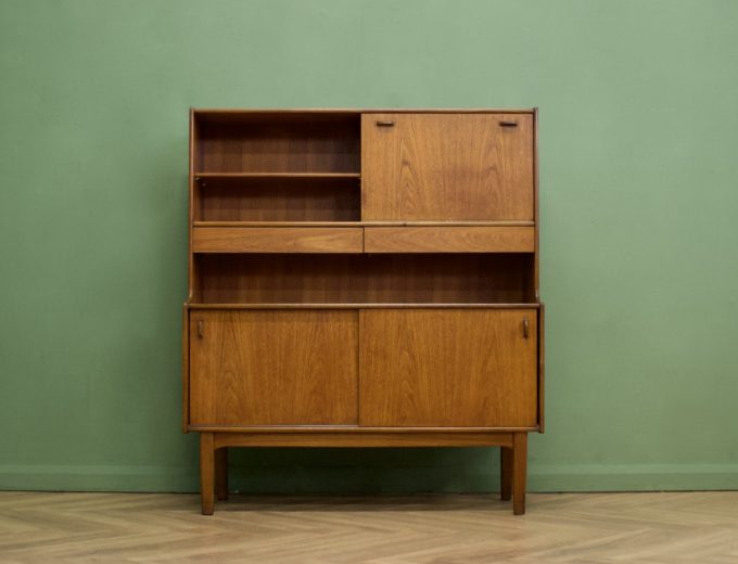 Mid Century Teak Drinks Cabinet High Sideboard From Nathan #1084 0
