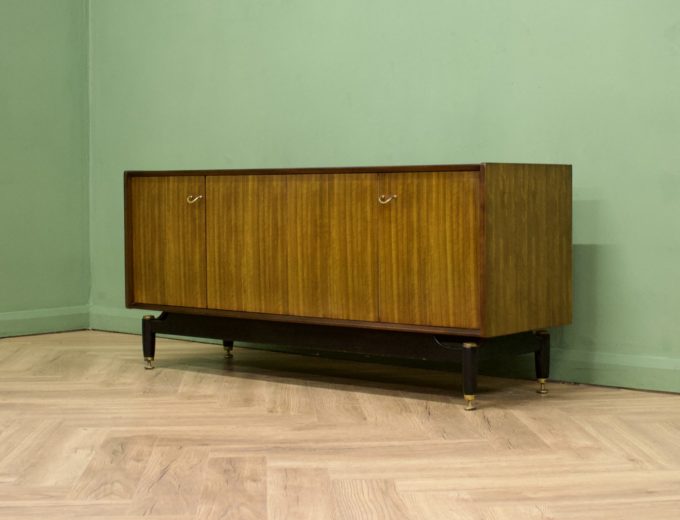 Mid Century Tola and Black Sideboard from G Plan #1082 1