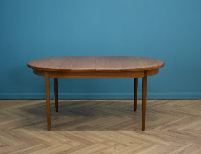 Mid Century Teak Extending Oval Dining Table from G Plan #1117 0