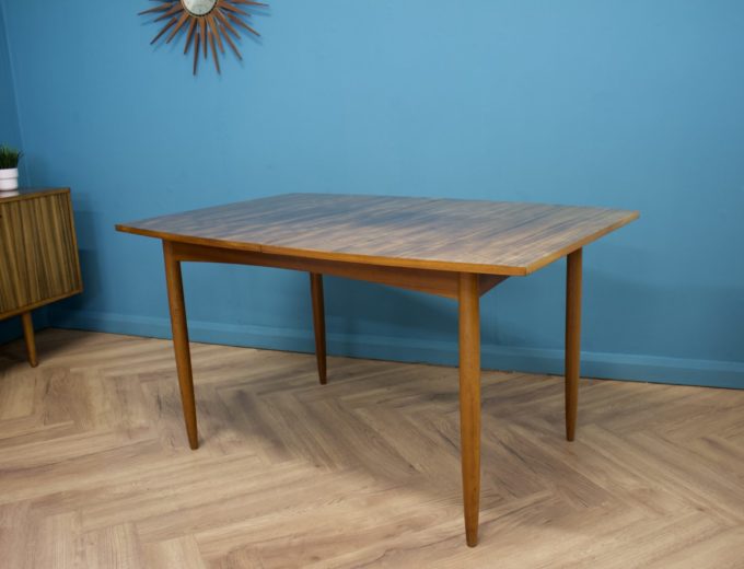 Mid Century Walnut Extending Dining Table #1153 3