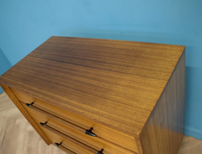 Mid Century Retro Teak Chest of Drawers from Lebus #1303 3