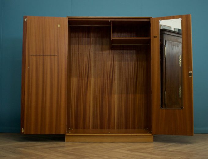 Mid Century Oak Wardrobe from Meredew, 1960s #1343 7