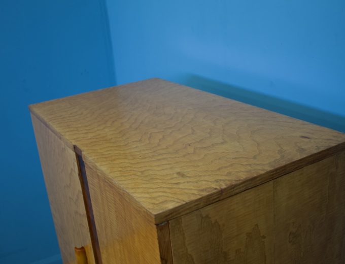 Vintage Art Deco 1930s Maple & Walnut Compact Compactum Wardrobe #1372 13