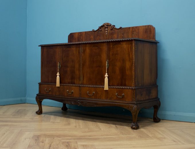 Vintage Antique Chippendale Style Mahogany Sideboard, 1920s #1548 8