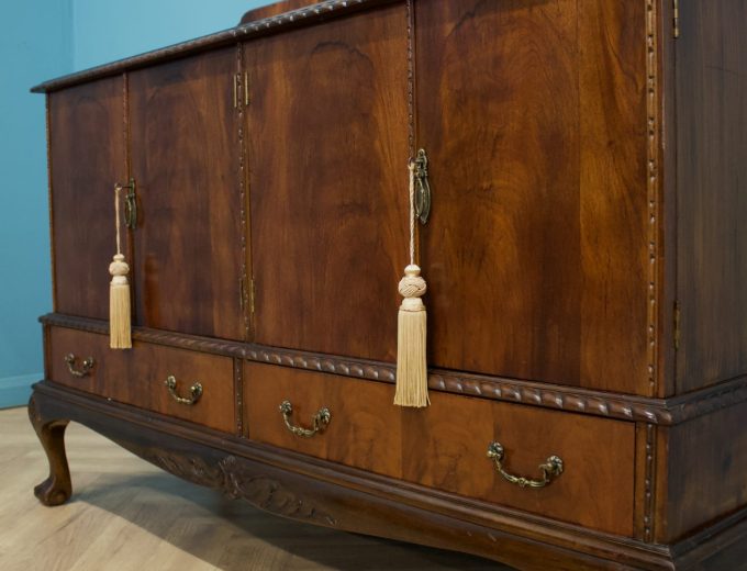 Vintage Antique Chippendale Style Mahogany Sideboard, 1920s #1548 7