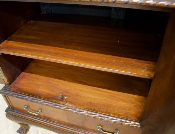 Vintage Antique Chippendale Style Mahogany Sideboard, 1920s #1548 4