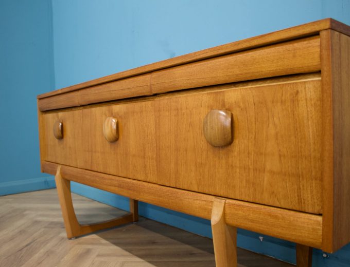 ***SOLD***Mid Century Teak Compact Sideboard From Elliots of Newbury, 1960s #1555 4