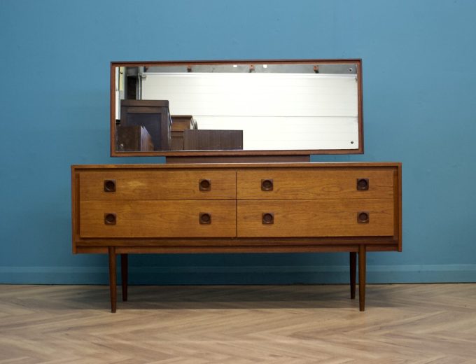 Mid Century Teak Dressing Table Chest from Wrighton, 1960s #1578 7