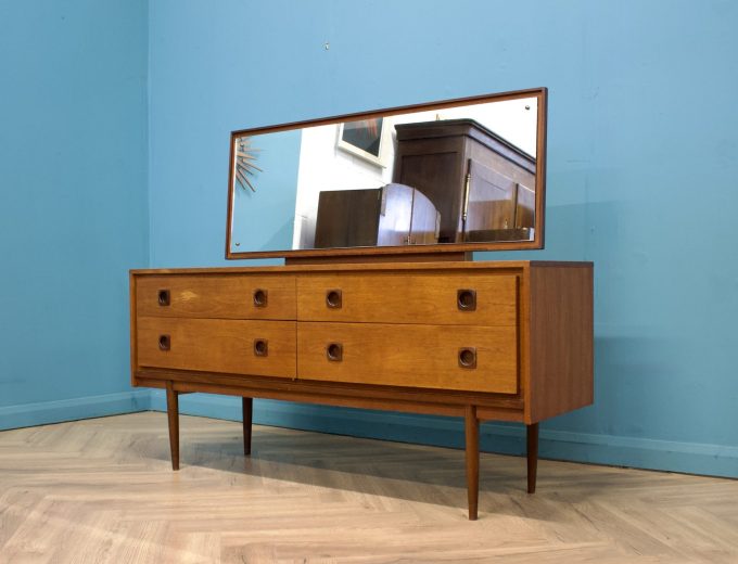 Mid Century Teak Dressing Table Chest from Wrighton, 1960s #1578 6
