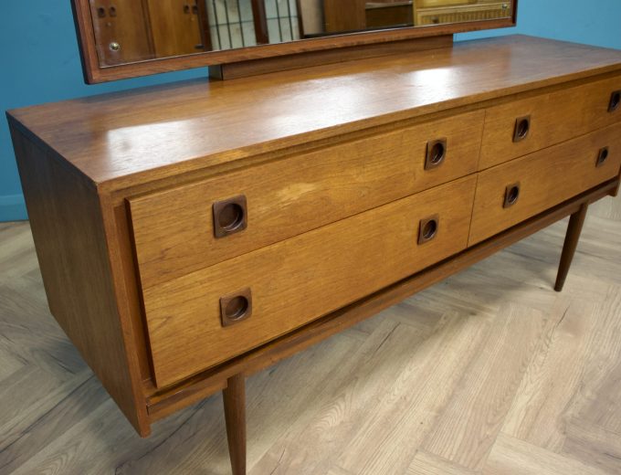Mid Century Teak Dressing Table Chest from Wrighton, 1960s #1578 1