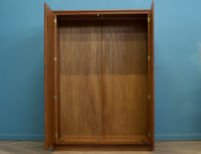 Mid Century Teak Wardrobe from Wrighton, 1960s 2 of 2 #1587 2