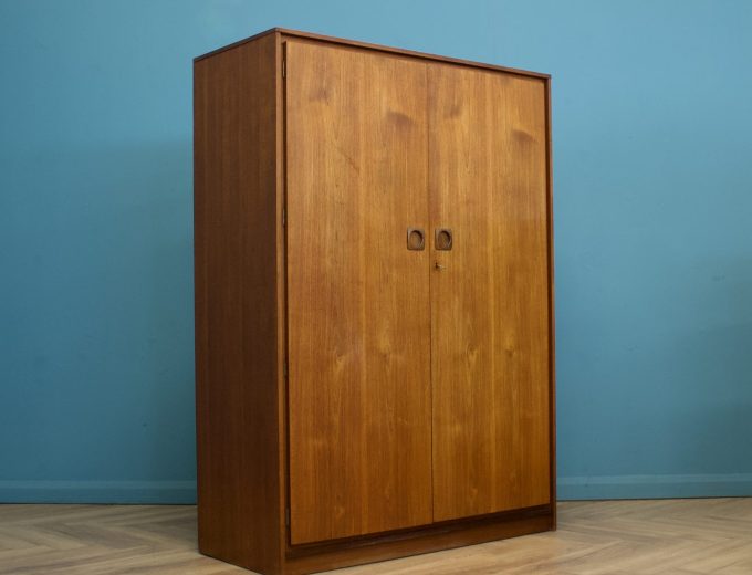 Mid Century Teak Wardrobe from Wrighton, 1960s 2 of 2 #1587 0