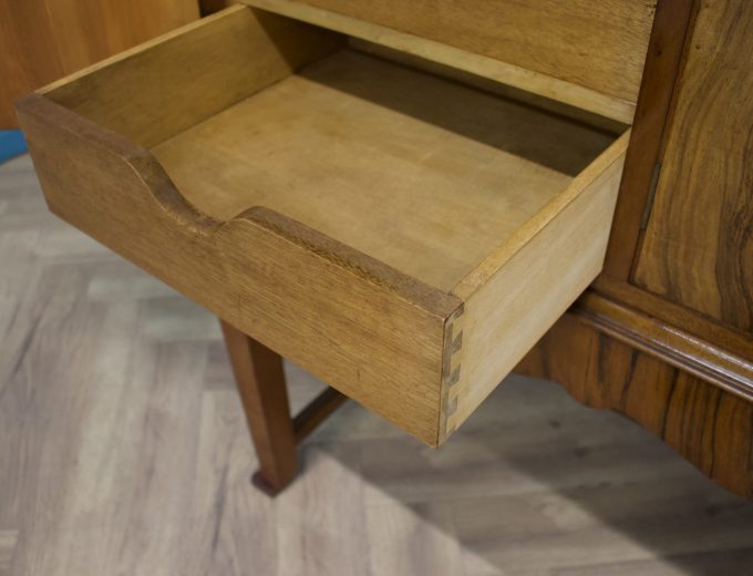 Vintage Walnut Sideboard Drinks Cabinet from Waring and Gillow, 1930s #1601 2