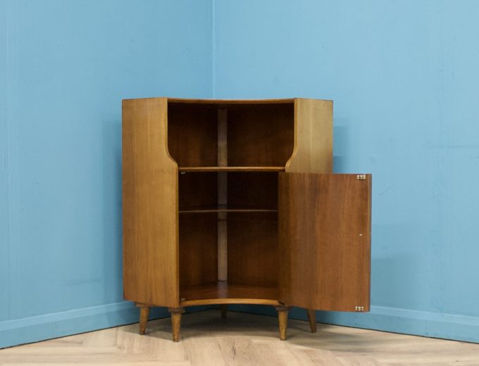 Mid Century Teak Corner Unit Shelving from Greaves and Thomas, 1960s #1598 2