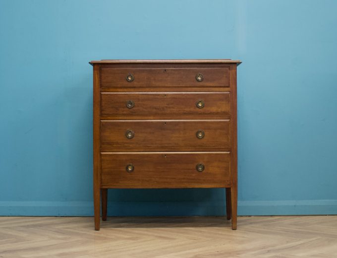 Antique Vintage Edwardian Mahogany Chest of Drawers, 1900s #1618 6