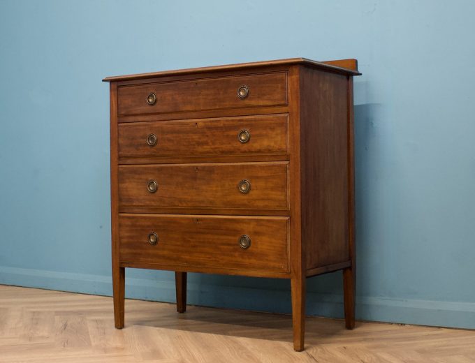 Antique Vintage Edwardian Mahogany Chest of Drawers, 1900s #1618 5