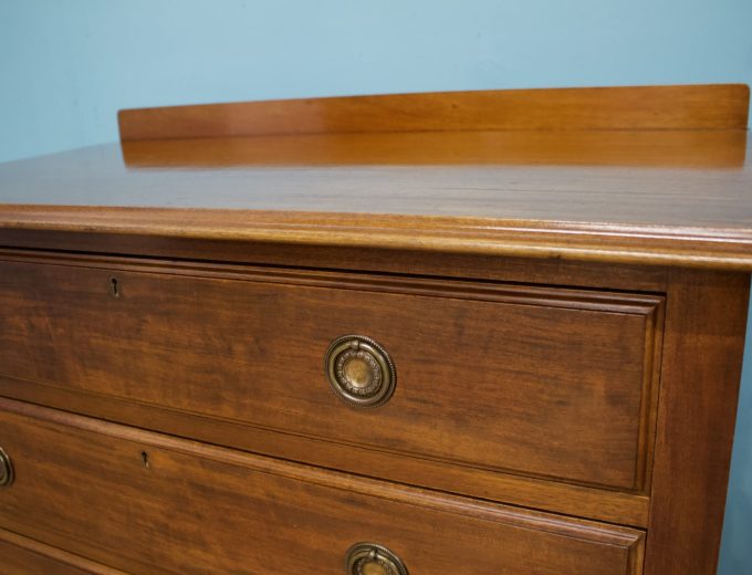 Antique Vintage Edwardian Mahogany Chest of Drawers, 1900s #1618 2